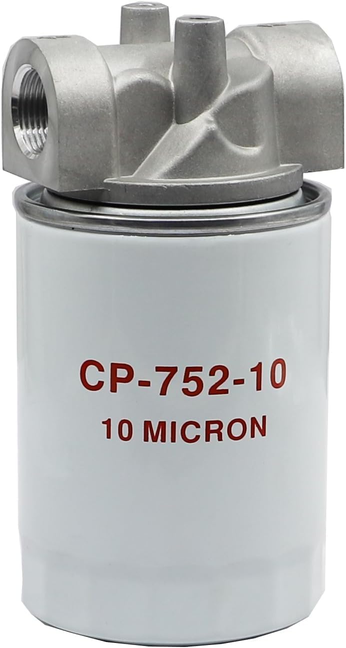 LTZLL فلتر زيت هيدروليكي 10 ميكرون 10 ميكرون 3/4" 15 PSI 20 GPM 200 PSI فلتر زيت هيدروليكي قائم على البترول مع منافذ مؤشر 221006 ‎CP75210 ‎CP-752-10 تجميع فلاتر الزيت - Image 1